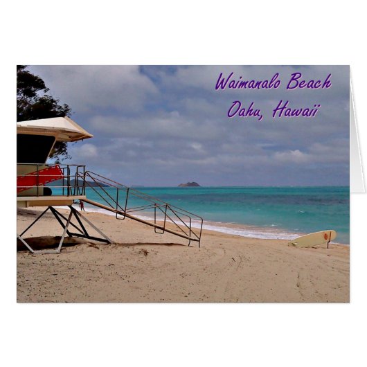 Waimanalo beach Hawaii (Front Horizontal)