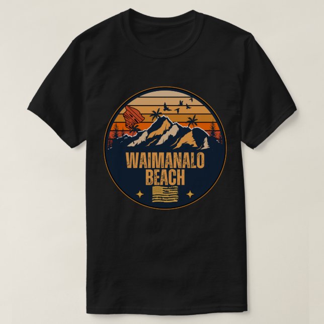 Waimanalo Beach, Hawaii T-Shirt (Design Front)