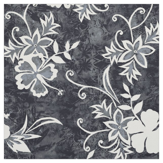 Waimanalo Hawaiian Hibiscus Batik Fabric (Swatch)