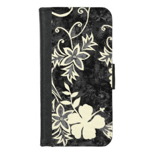 Waimanalo Hawaiian Hibiscus Batik iPhone 8/7 Wallet Case
