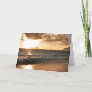 Waimanalo Sunrise Greeting card
