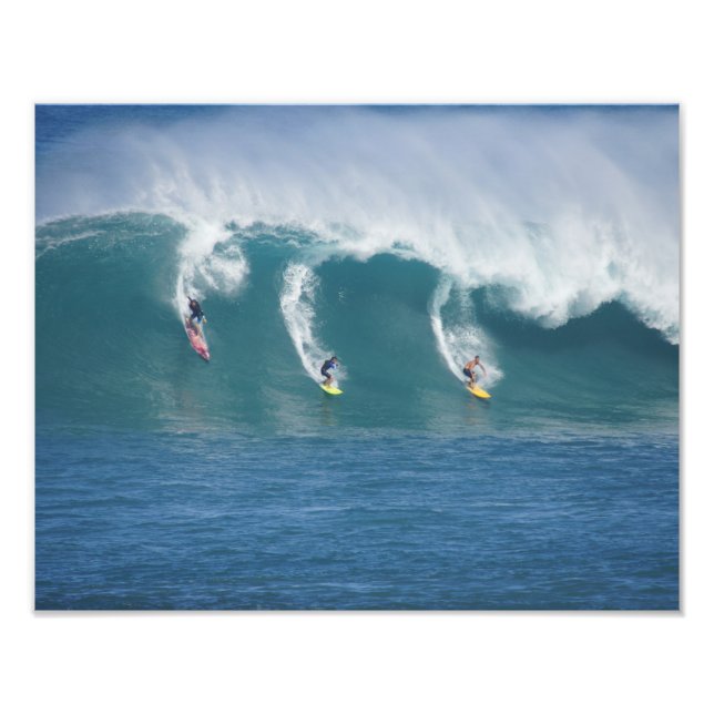 Waimea Bay Big Surf Photo Print (Front)