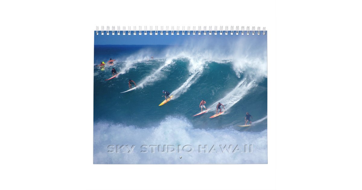 Waimea Bay Calendar Zazzle