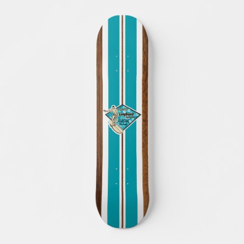 Waimea Bay Vintage Surf Skateboard