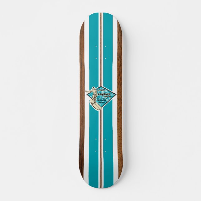 Waimea Bay Vintage Surf Skateboard (Front)