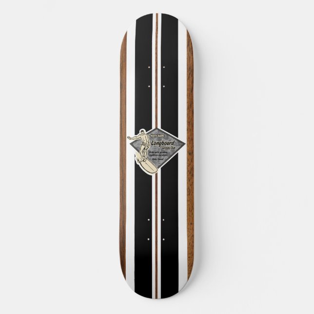 Waimea Bay Vintage Surf Skateboard Deck (Front)