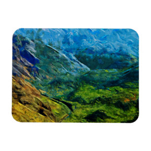 Waimea Canyon Abstract Impressionist Magnet