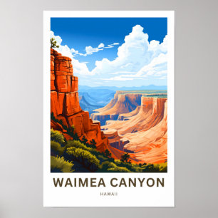 Waimea Canyon Hawaii Travel Print