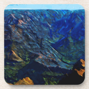 Waimea Canyon Kauai Abstract Impressionist Coaster