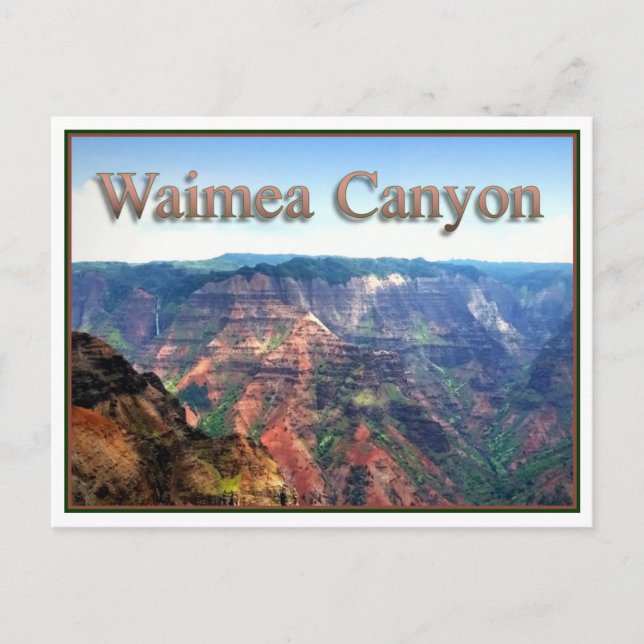 Waimea Canyon, Postcard (Front)