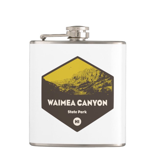 Waimea Canyon State Park Hawaii Flask (Front)