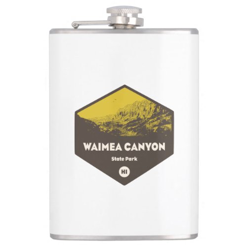 Waimea Canyon State Park Hawaii Flask
