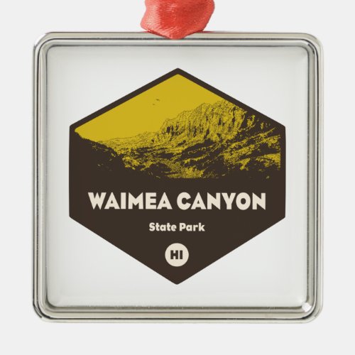 Waimea Canyon State Park Hawaii Metal Ornament