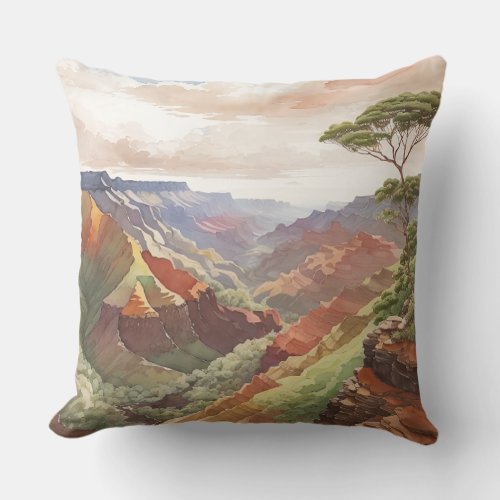 Waimea Canyon Throw Pillow