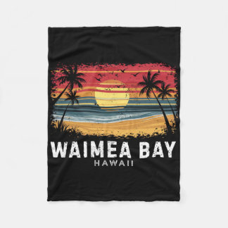 Waimea Y Hawaii Surfboard Beach Fleece Blanket