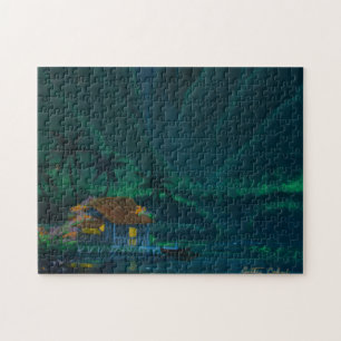 Wainiha Valley Home on a Starry Night Jigsaw Puzzle