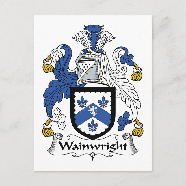 Wainwright Family Crest Postcard (Front)