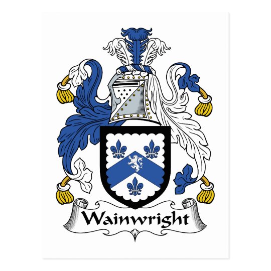 Wainwright Family Crest Postcard