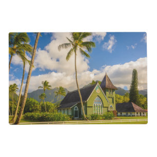 Waioli Hui‘ia Church Hanalei Kauai Reversible Placemat