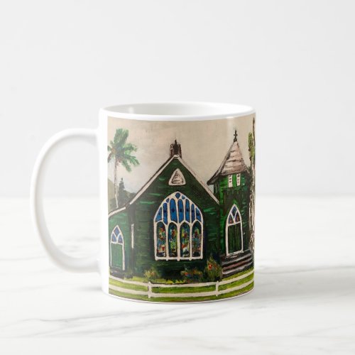 Waioli Huiia Church Kauai Painting Coffee Mug