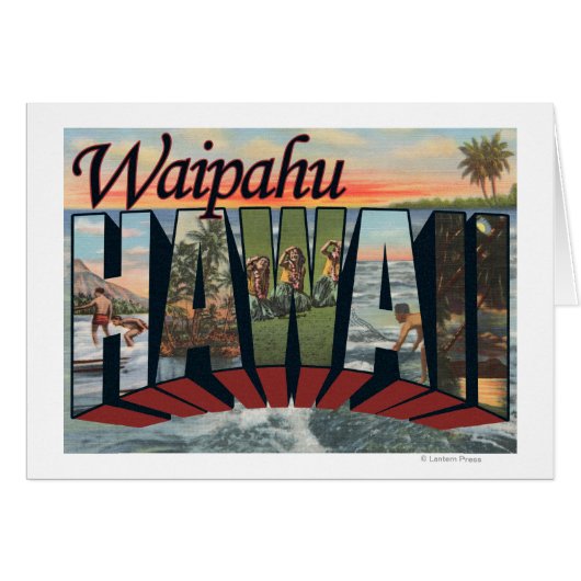 Waipahu, Hawaii - Large Letter Scenes (Front Horizontal)