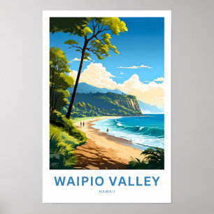 Waipio Valley Hawaii Travel Print