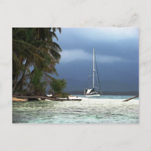 Waisaladup (Green) Island, Kuna Yala, Panama Postcard