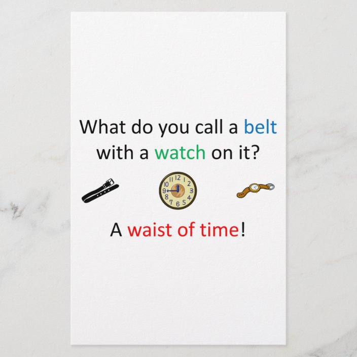Waist of time joke