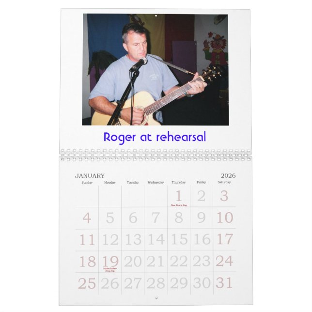 WAIT AND SEE 2007 Band Calendar (Jan 2026)