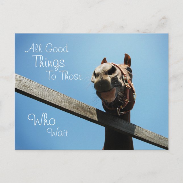 Wait - Encouraging Postcard (Front)