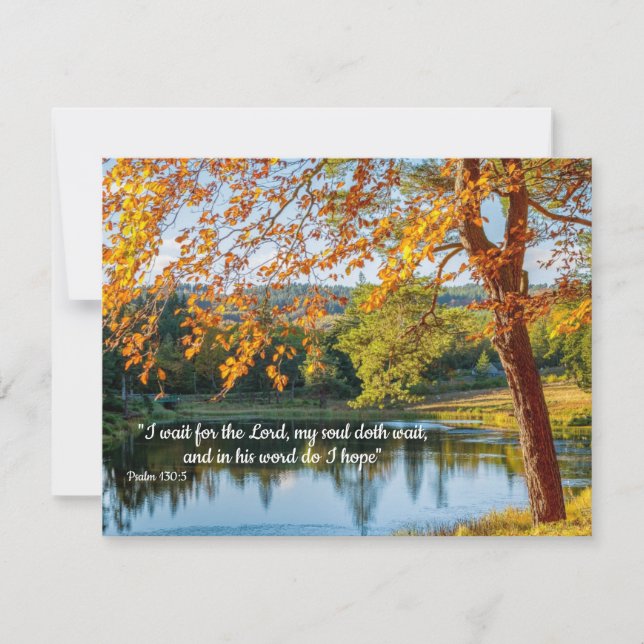 Wait for the Lord, Hope in His Word Card (Front)