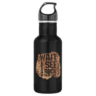 Wait I See A Rock Stainless Steel Water Bottle