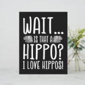 Wait Is That A Hippo ? I Love Hippos ! (Standing Front)