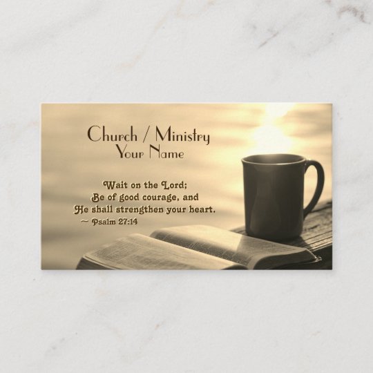 Wait On The Lord Inspirational Verse Business Card Zazzle Wait On The Lord Inspirational Verse Business Card