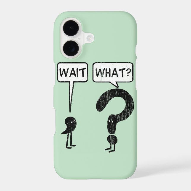 Wait, What? Iphone Case (Back)