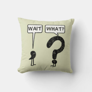 Wait What Learning Spelling Throw Pillow