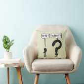 Wait What Learning Spelling Throw Pillow (Chair)