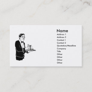 Waiter Business Card