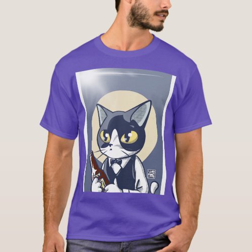 Waiter Cat T_Shirt