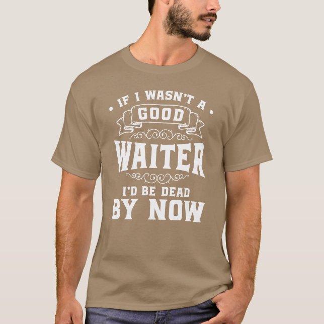 Waiter Food Party boy T-Shirt (Front)