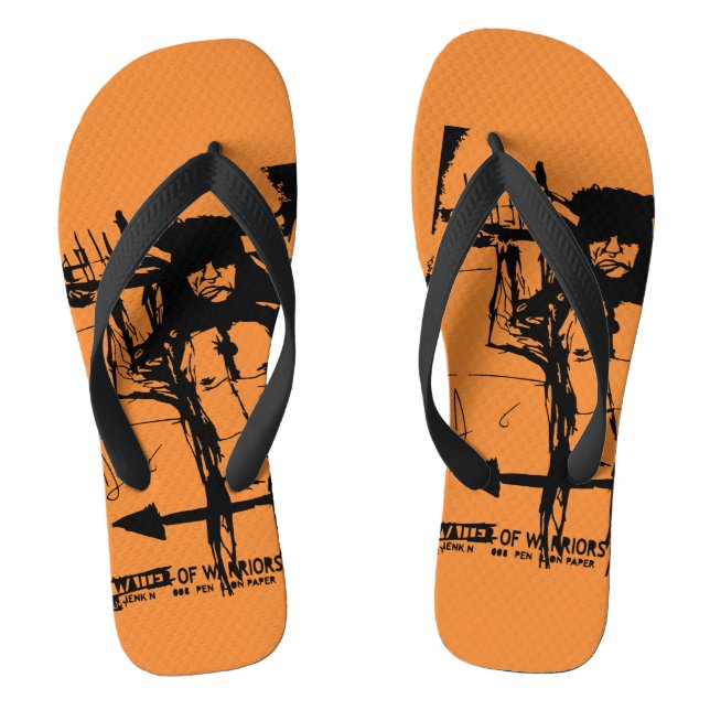 WAITER OF WARRIORS FLIP FLOPS (Footbed)