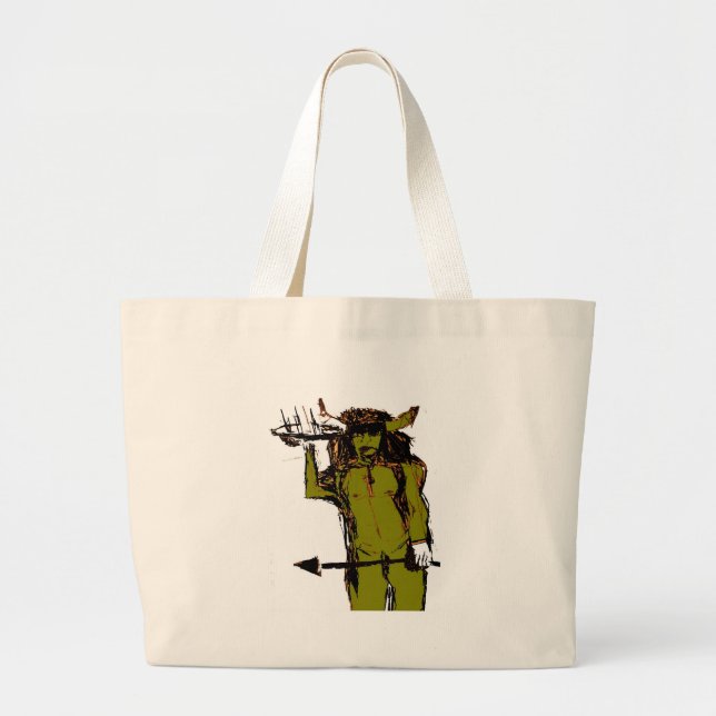 WAITER OF WARRIORS LARGE TOTE BAG (Front)