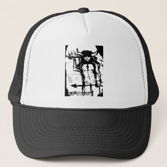 WAITER OF WARRIORS SVG TRUCKER HAT (Front)