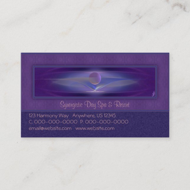 Waiting Abstract Art Business Card (Front)