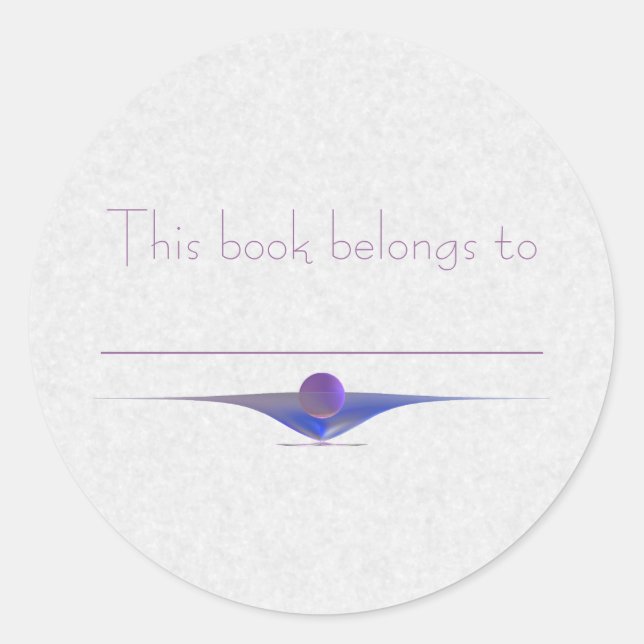 Waiting Abstract Art Classic Round Sticker (Front)