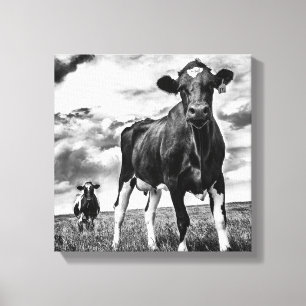 Waiting BW Crop Canvas Print