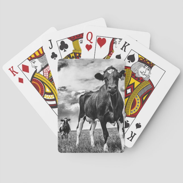 Waiting BW Crop Poker Cards (Back)