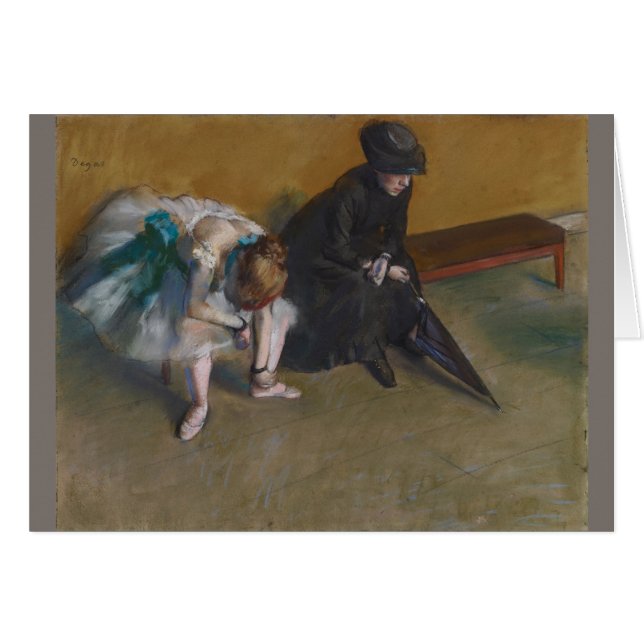 Waiting Edgar Degas Cards (Front Horizontal)