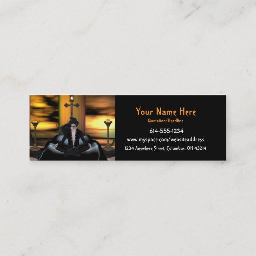 Customizable Waiting....Fantasy/Goth/Vampire Profile Cards Business Cards