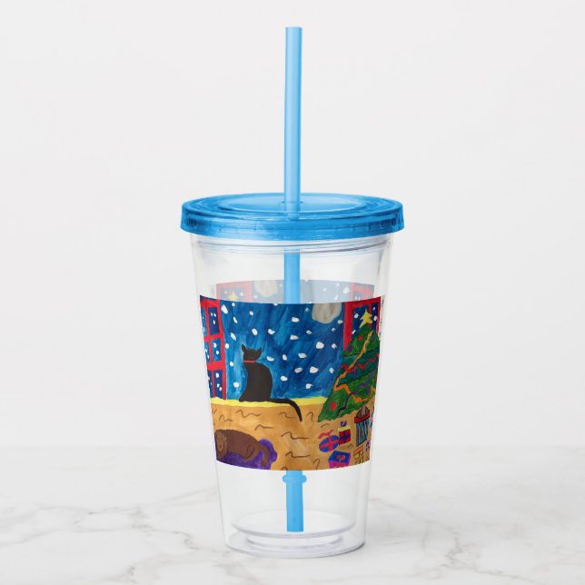 Waiting For Christmas Acrylic Tumbler (Front)